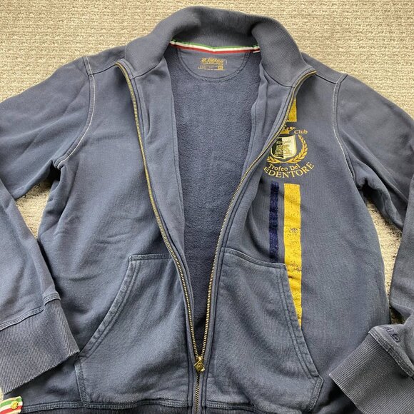 Lotto Sweater Men Extra Large XL Navy Blue Full Zip Venezia Tennis Club TROFEO - Picture 5 of 10